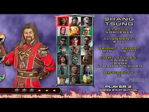 MK: Deadly Alliance Character Select Screen Remastered.