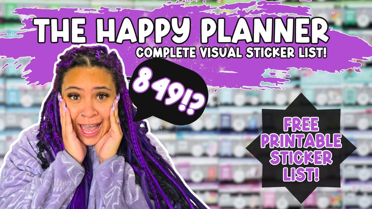 849 Value Pack Happy Planner Stickers MASTER VISUAL LIST