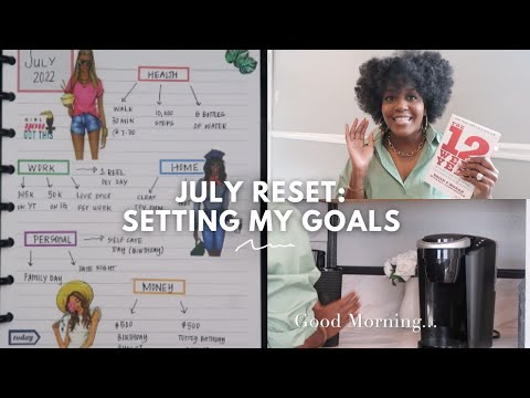 Setting My Monthly Goals #julyreset #organizedlife