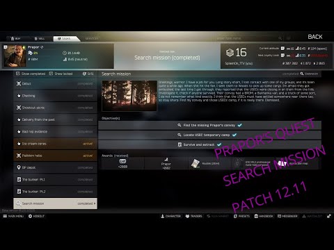 EFT | Prapor's Quest Search Mission