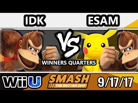 STR 2017 Smash 4 - HID | IDK (Donkey Kong) Vs. PG | ESAM (Pikachu, Donkey Kong) - Smash WiiU WQ