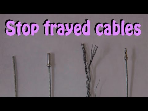 How to solder bicycle brake and gear cable ends