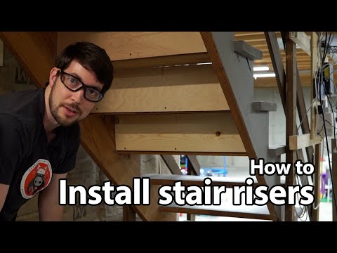 How to add risers to existing stairs