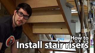How to add risers to existing stairs