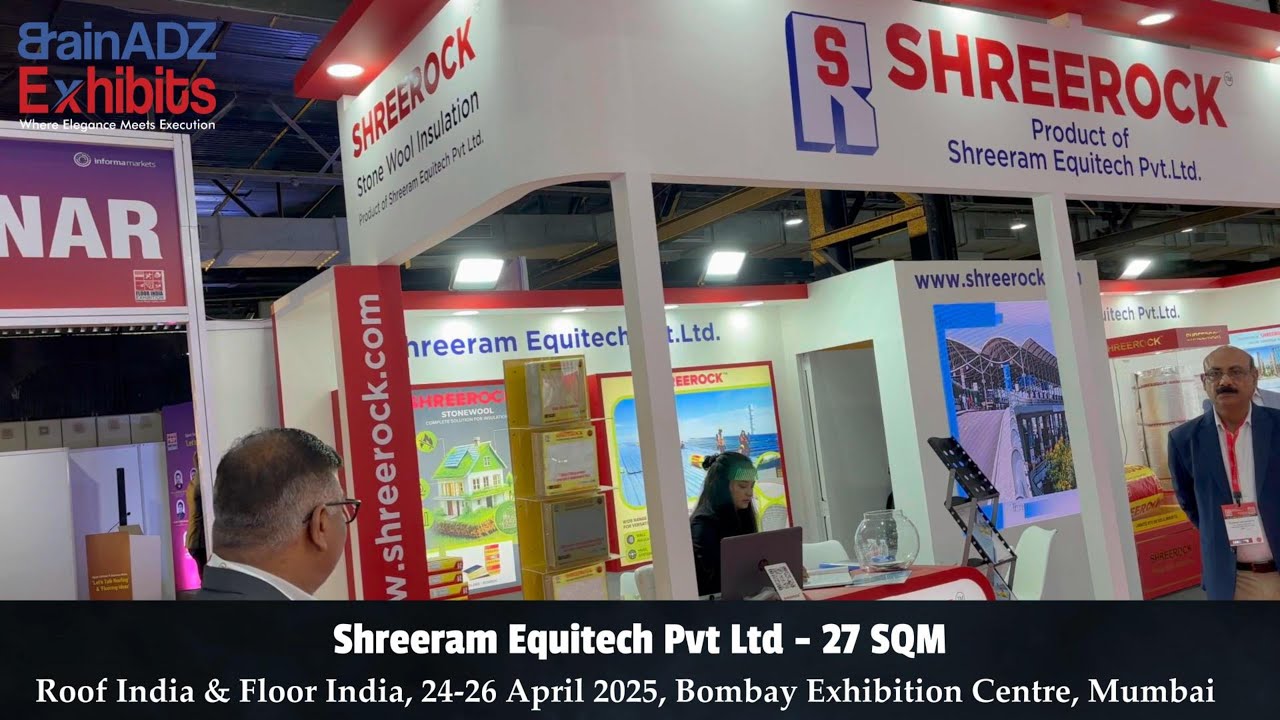 Shreeram Equitech Pvt Ltd at Roof India & Floor India 2025 – Designed & Built by BrainADZ Exhibits