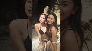 kimmichelle17?? tiktok Sexy Cute Duo Says Hi! ?#shorts