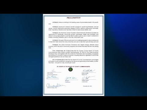 NJ Sussex County & the Great American Smokeout