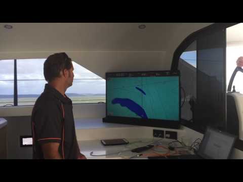 On board Noosa Marine G Force 2000 doing 20 to 25 knots!