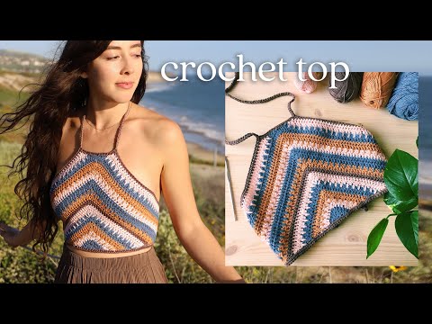 Crochet Summer Top Tutorial - Boho Crop Top