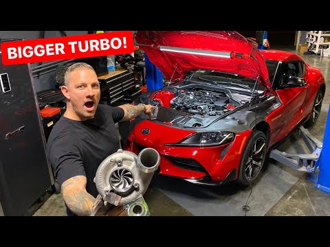 OUR 2020 SUPRA GETS BIGGER TURBO & TUNE! *INSTALL / FIRST DRIVE*