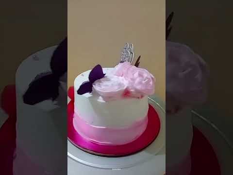 butterfly 🦋 cake #youtubeshorts #cakedecorating #birthdaycake