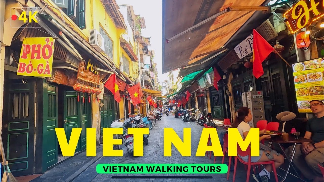 🇻🇳Vietnam Travel [4k] | Hanoi's smallest street and Hanoi's old town walk | Vietnam walking tours