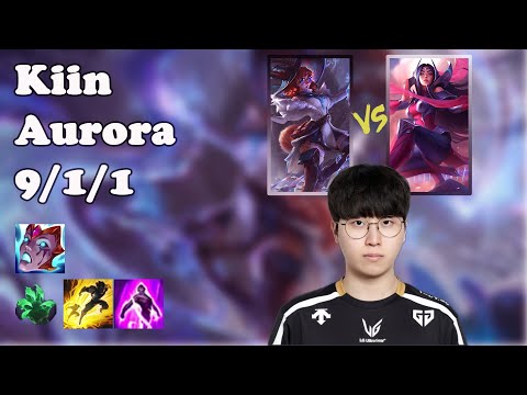 🔥 Kiin Aurora Top | Korea Challenger Solo Queue | Patch 25.08 | League of Legends 🔥