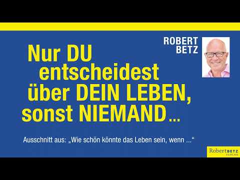 Nur du entscheidest über dein Leben, sonst niemand