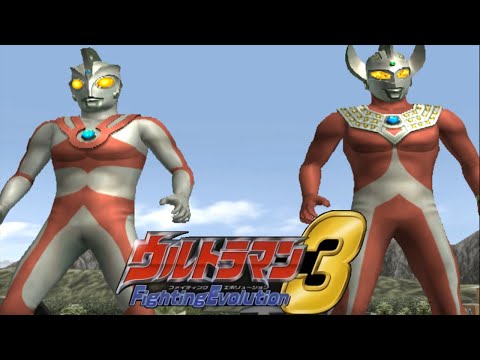 [PS2] Ultraman Fighting Evolution 3 - Tag Mode - Ultraman Ace and Ultraman Taro (1080p 60FPS)