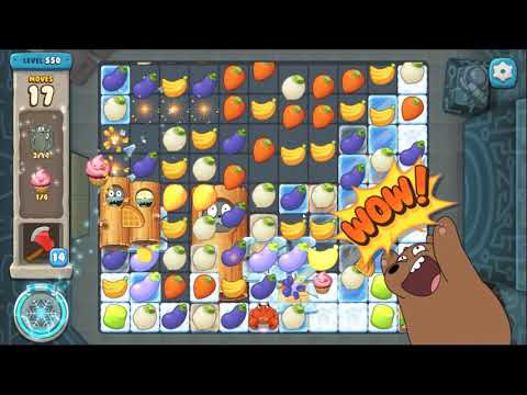 We Bare Bears match3 repairs level 550