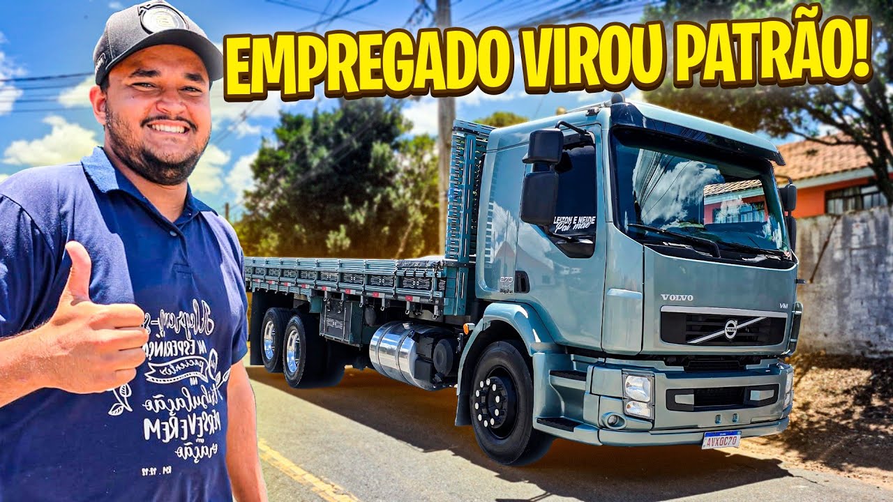 MEU PRIMEIRO MOTORISTA NÃO É MAIS EMPREGADO DE NINGUÉM E VIROU DONO DE CAMINHÃO.