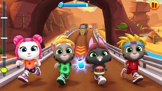 Talking Tom Gold Run - K-Pop Angela vs Flower Becca vs Tarantula Tom vs Mighty Tom