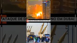 ATAQUE DE DRONES IRANIANO EM DUBAI #shorts #InternationalConflict #Iran