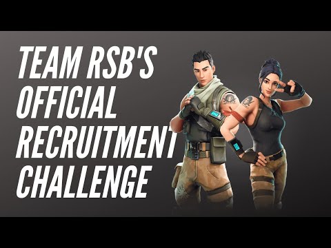How To Join Team RSB! Team RSB's official RC Challenge video! (join a fortnite clan