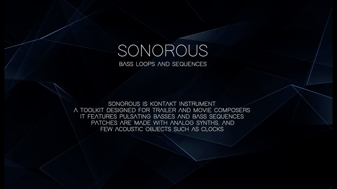 SONOROUS -  Brief walkthrough