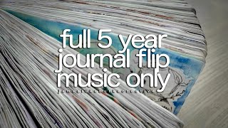 5 Year Hobonichi | COMPLETED JOURNAL FLIP *Music Only