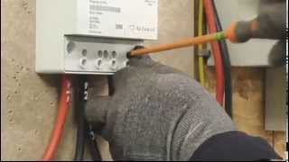 Changing a one rate electric meter