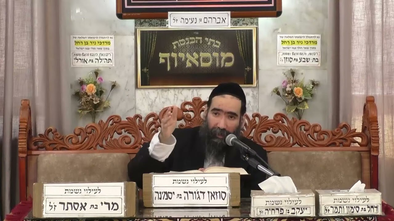 הרב ישראל שרת | פרשת חיי שרה | בית הכנסת מוסאיוף