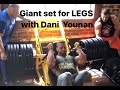 Giant set for LEGS with Dani Younan, IFBB PRO Classic Mr Olympia Competitor