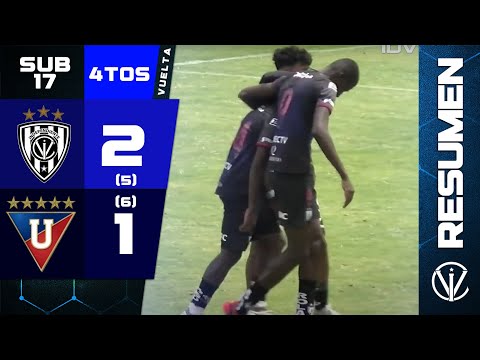 RESUMEN U17 | Ind. del Valle 2 (2) - (3) LDU Quito | Cuartos de Final - Vuelta | Penales: 5-6