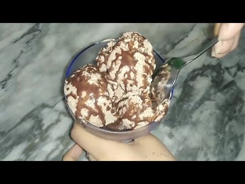 Chocolate ice cream recipe | only 3 ingredients chocolate ice cream recipe by kitchen with saleha