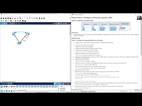 16.4.6 Packet Tracer - Configure Contraseñas Seguras y SSH