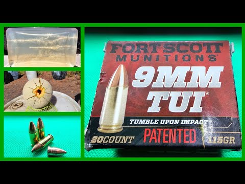 Fort Scott Munitions TUI (tumble upon impact) 9mm 115gn