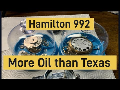 Hamilton 992 Pocket Watch Regulation Issues  - Part 2 Disassembly