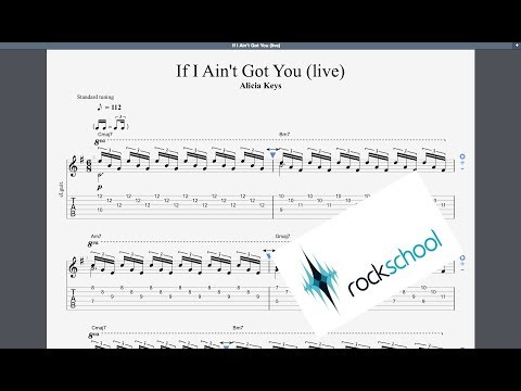 If I Ain't Got You (Live) Rockschool Grade 6 Guitar