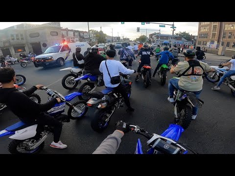 *RAW* POLICE BLITZ 1000+ BIKES HALLOWEEN RIDEOUT!
