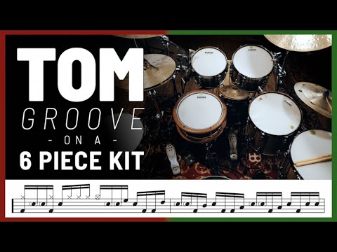 Tom Groove On A 6 Piece Kit | Drum Lesson | OrlandoDrummer