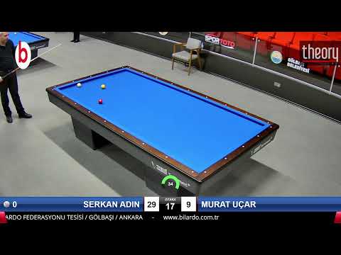 SERKAN ADIN & MURAT UÇAR Bilardo Maçı - 2022 ERKEKLER 1.ETAP-4.TUR