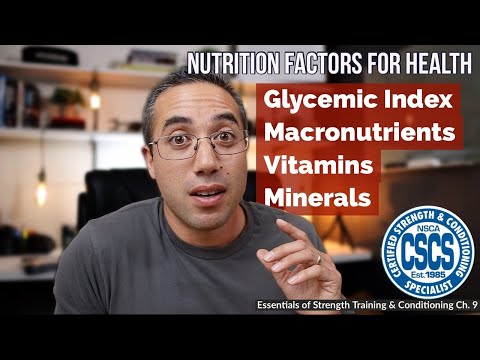 Nutrition Factors for Health | CSCS Chapter 9 thumbnail