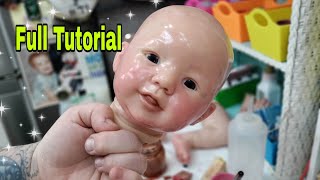 Painting Tutorial: How To Make a Reborn Baby| Full Reborn Painting Tutorial| nlovewithreborns2011