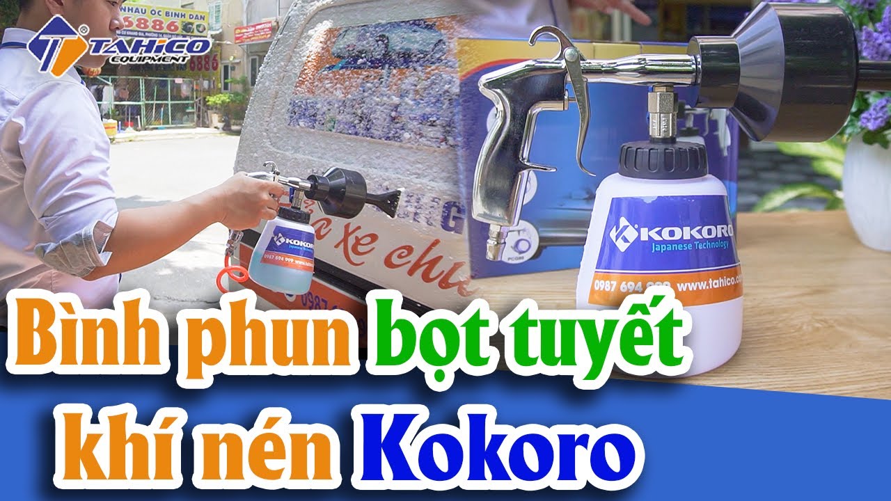 Bình phun bọt tuyết mini dùng khí nén Kokoro 27