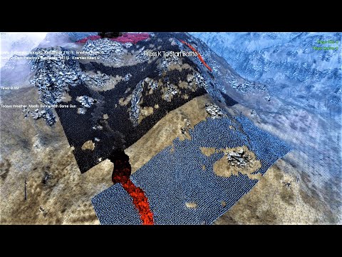 Battle On Volcano 30000 Dark Paladin Vs 15000 Gondor Captain UEBS Gameplay