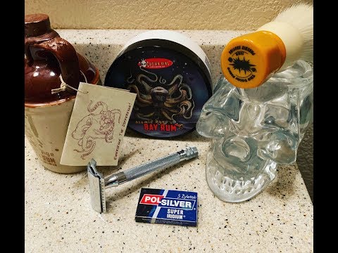 PAA Atomic Age Bay Rum Shave Soap CK-6 & Aftershave. First use & opinion of 1 of my favorite scents.
