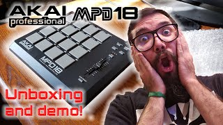 Video thumbnail for AKAI MPD18 Unboxing and Demo! by Trate Music