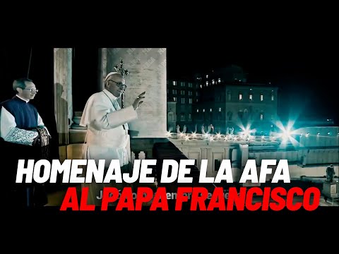 The AFA's emotional tribute to Pope Francis: "The Argentine who played for the world" I MARCA