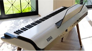Video thumbnail for Korg Grandstage X , Stage Piano Review. by Synth S