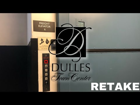 RETAKE: Clean Schindler Hydraulic Freight Elevator #6 - Dulles Town Center - Sterling, VA