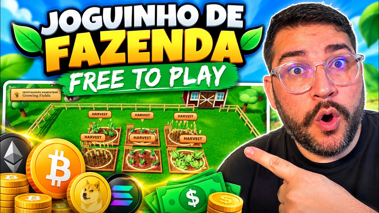 JOGO DE FAZENDINHA PAGANDO EM DOLAR | CRYPTO CROPS