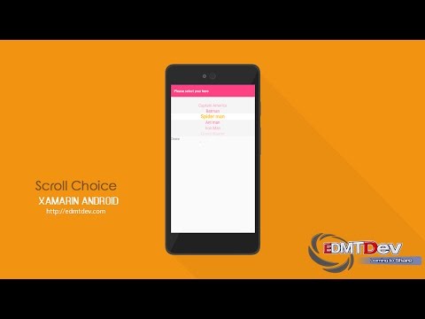 Xamarin Android Tutorial - Scroll Choice