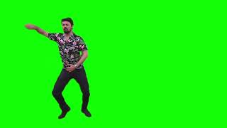 Karl Urban dancing green screen